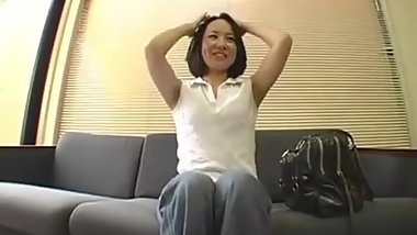 Aki, a serious temporary employee!Expressed identity in the POV shoot! cim!