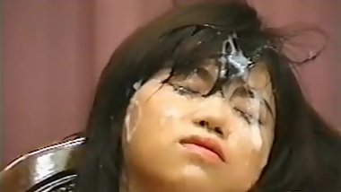 Cute Japanese Girl gets massive Bukkake