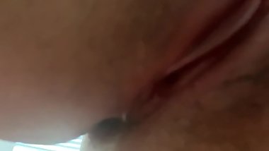 Eating my sex partner's cut pussy.