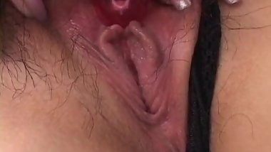 Tomoe Hinatsu enjoys vibrator on hairy slit before dee - More at hotajp com